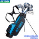 Yonex兒童套桿組+球袋(藍132cm-155cm)#1W+5W+U5.7.9+S+PT+BAG